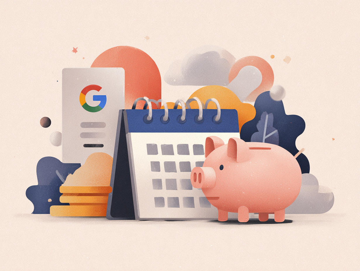 Google Ads aktiviteter udført som et fast abonnement