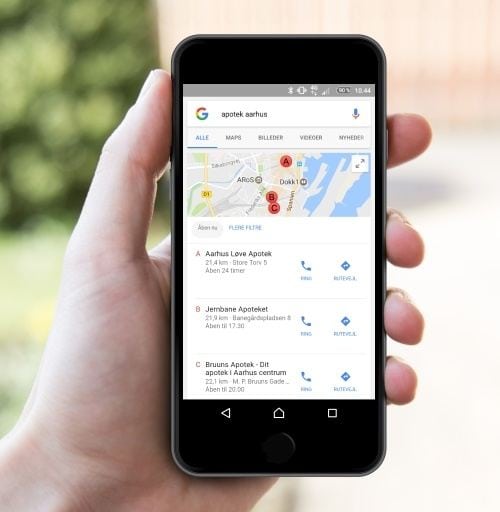 Bruuns Apotek på Google Maps