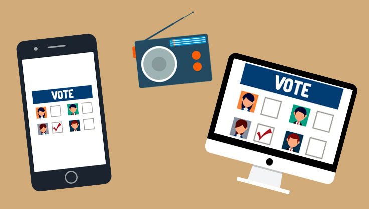 Valgkamp paa sociale medier