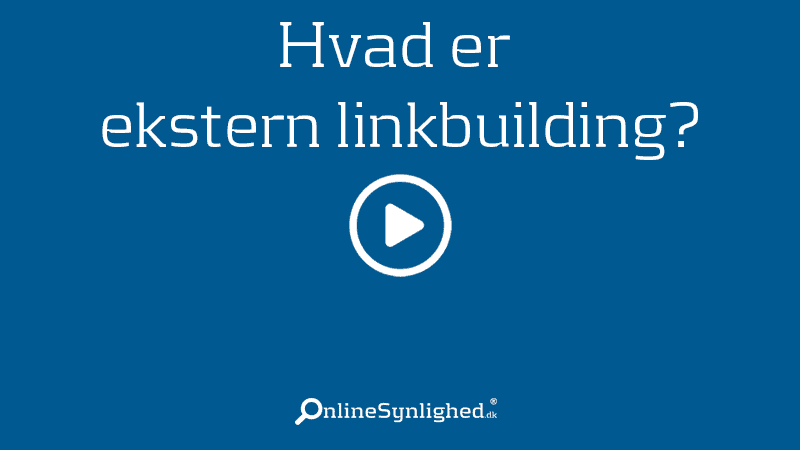 Hvad er ekstern linkbuilding?