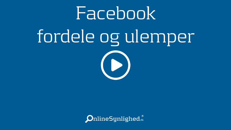 Facebook – fordele og ulemper