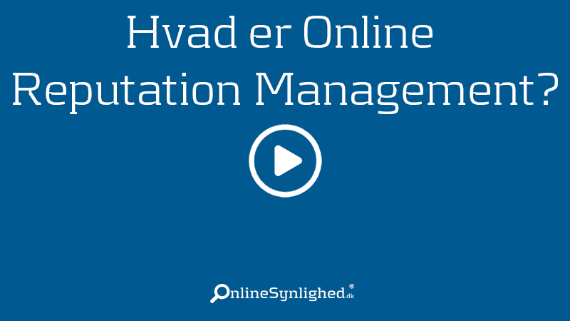 Hvad er online reputation management?
