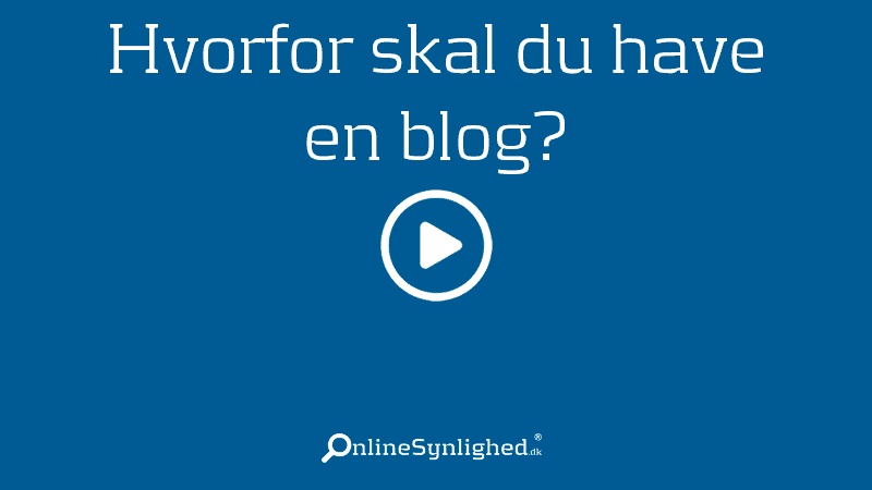 Hvorfor bruge en blog?
