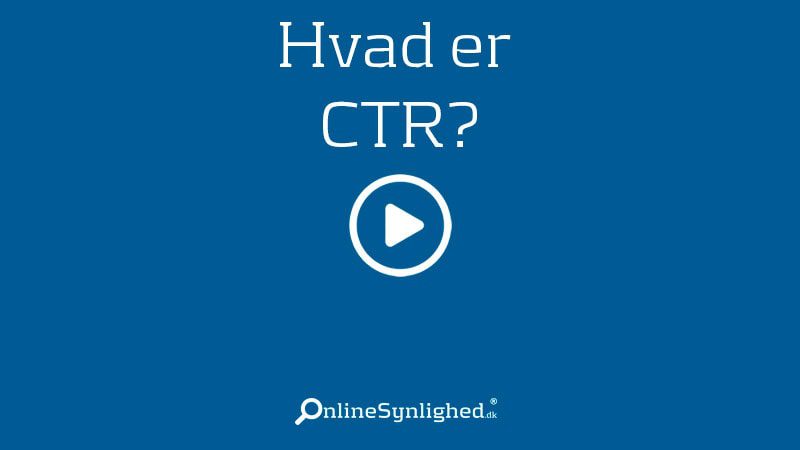 Hvad er CTR?