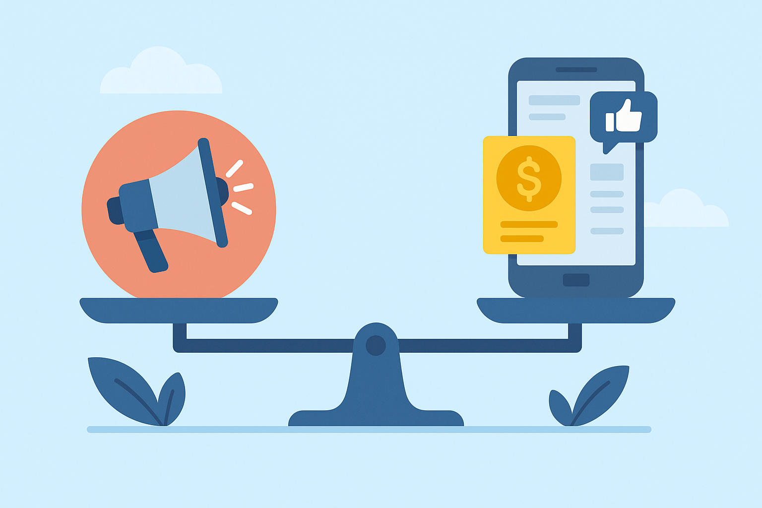 Organisk rækkevidde vs. annoncering på sociale medier