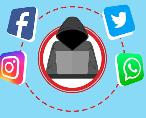 Hacker på facebook, instagram, twitter og whatsapp