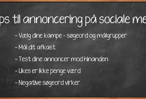 5 tips til annoncering på sociale medier