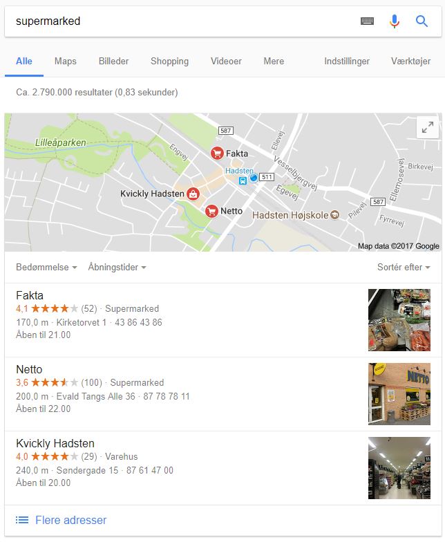 Google My Business for supermarkeder