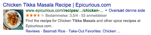 Med rich snippets er det muligt for dig at vise mere end blot titel og beskrivelse i søgeresultaterne.