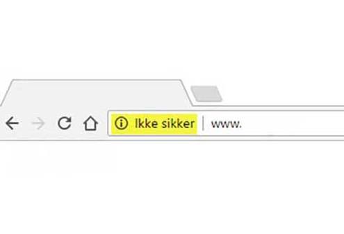 Ikke sikker website - Ville du selv handle her?