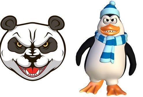 Panda & Penguin