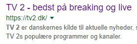 TV2 vist med https i Googles søgeresultater